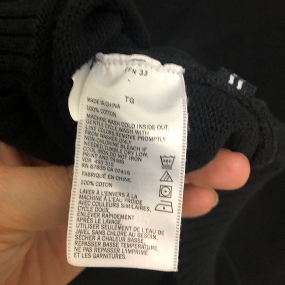 Nautica men’s black knit sweater Half zip XL - Picture 6 of 7